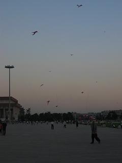 Vliegeren op Tiananmen plein