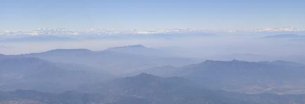 De Andes vanuit het vliegtuig...