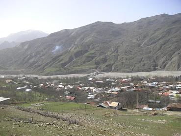 Het dorp in de vallei
